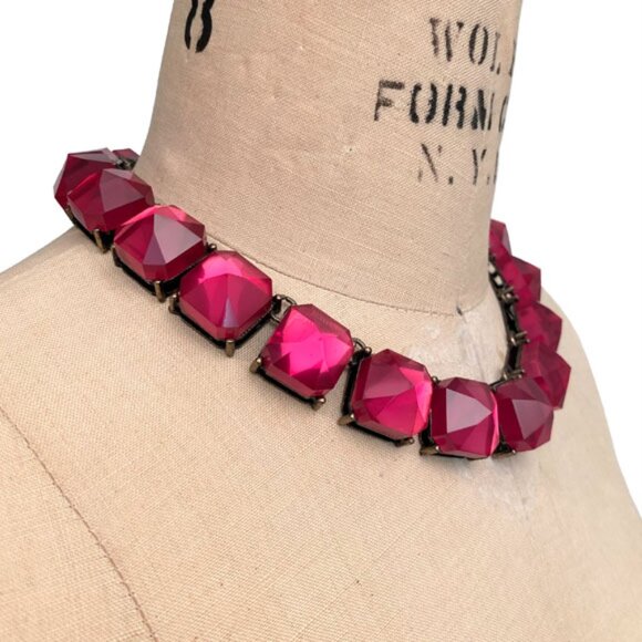 BaubleBar Fuchsia Crystal Necklace - Picture 5 of 6